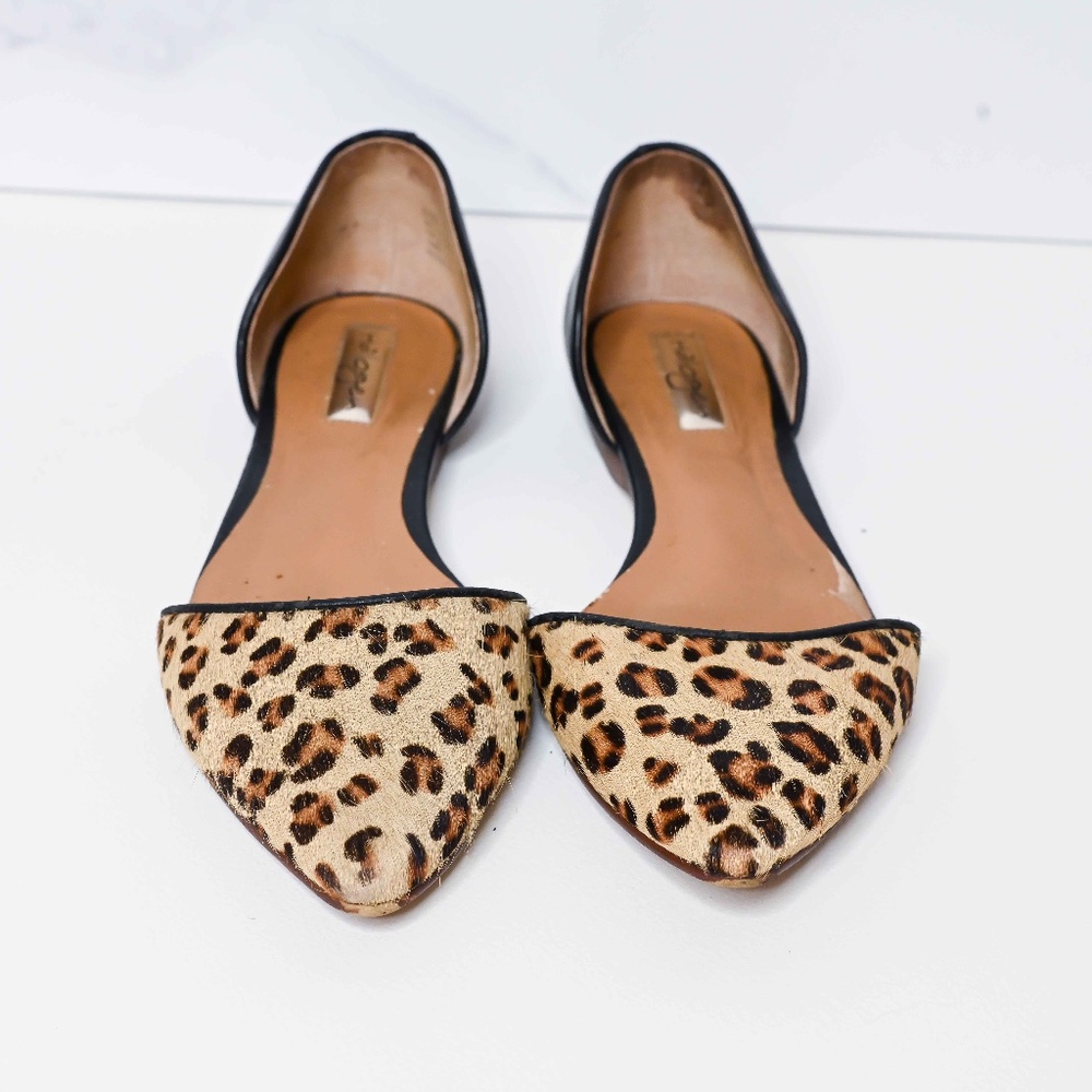 Stylish 2 color flats black and leopard